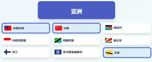 国家/地区归属游戏